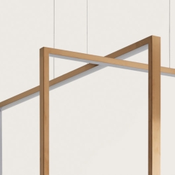 Подвесной светильник Frame 120x50 cm бронзовый