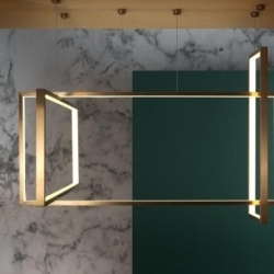 Подвесной светильник Frame 120x50 cm бронзовый