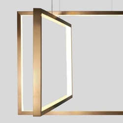 Подвесной светильник Frame 120x50 cm бронзовый