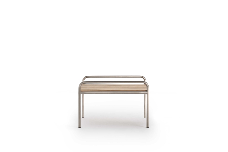 Журнальный столик Onsen 76 с деревянной столешницей