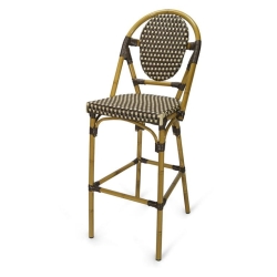 Уличный барный стул из ротанга Papua