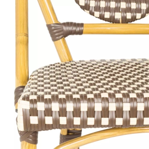 Уличный барный стул из ротанга Papua