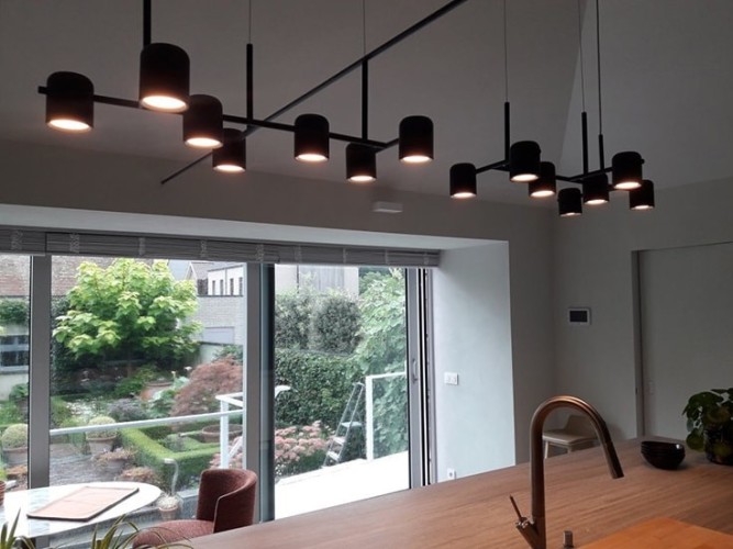 Подвесной светильник Kup 2 + модуль черный