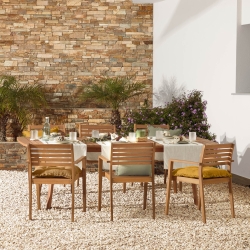 Стул Hanzel для сада из массива акации