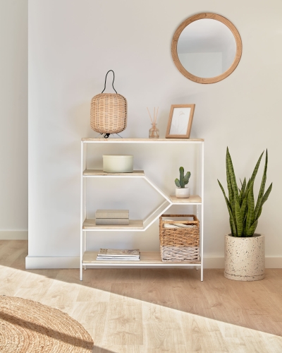 Кашпо Lelis из белого терраццо Ø 26 см