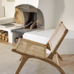 Кресло Beida из массива тика