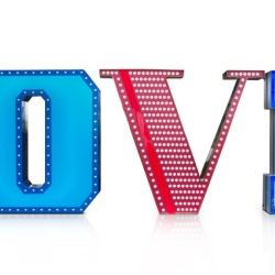 Напольный светильник LETTER V GRAPHIC