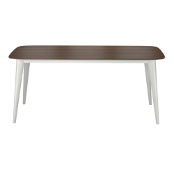 Обеденный стол SEVILLA матовый лак RAL9002/шпон ореха 180x90