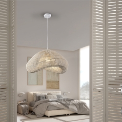 Sabah Подвесной светильник из белого ротанга