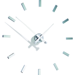 Часы Nomon Tacon 12i WHITE, (хромированная сталь) D=74см