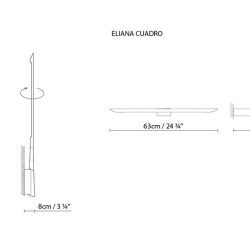 Настенный светильник Eliana W2 LED серый