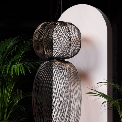 Подвесной светильник Anwar T COMBI. - TOP 45 золотой / BOTTOM 90 медный