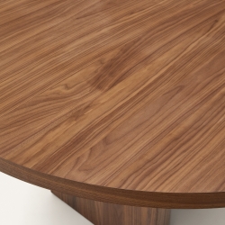 Стол Nealy с ореховым шпоном в темной отделке, 200 x 100 см