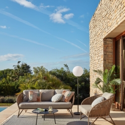 Чехол для подушки Dalila PET коричневый с рисунком