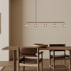 Подвесной светильник Doul 5L золотой