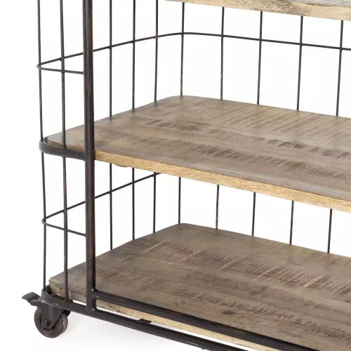 Тележка с полками на колесиках Pushkin