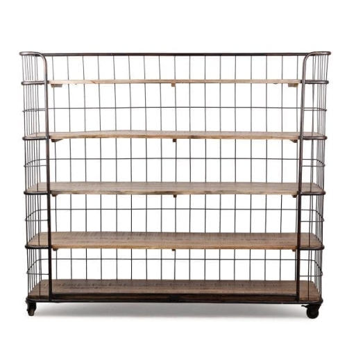 Тележка с полками на колесиках Pushkin