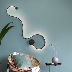 Настенный светильник большой Grafos черный