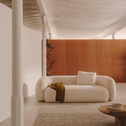 Martina Подушка из необработанной ткани букле 47 x 36 см