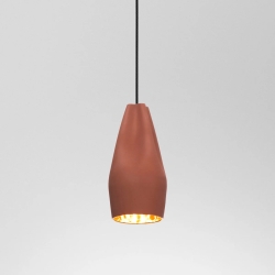 Подвесной светильник Pleat Box 13 LED терракотово-золотой