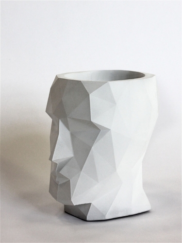 Кашпо горшок для цветов голова высокое Big Oscar, 24 см Terra Design BO12516