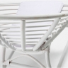 Кресло XET из ротанга Белый Подушка Ткань Белый C479J33