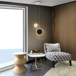 Подвесной светильник Duo черно-белый