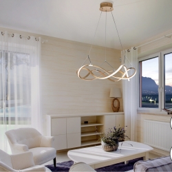 Подвесной светильник Molly 53Ø розовое золото/хром DIM