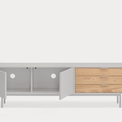 Тумба под ТВ 2D3Dr Sierra серая