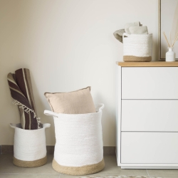 Чехол для подушки Achebe 45x45 бежевый, хлопок+лен