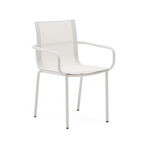 Galdana Штабелируемый садовый стул из белого алюминия