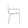 Galdana Штабелируемый садовый стул из белого алюминия