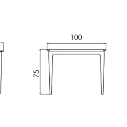 Стол обеденный Serpent CARBON 220x100