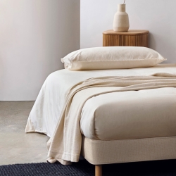 Основание кровати Ofelia со съемным чехлом бежевого цвета 90 x 200 см