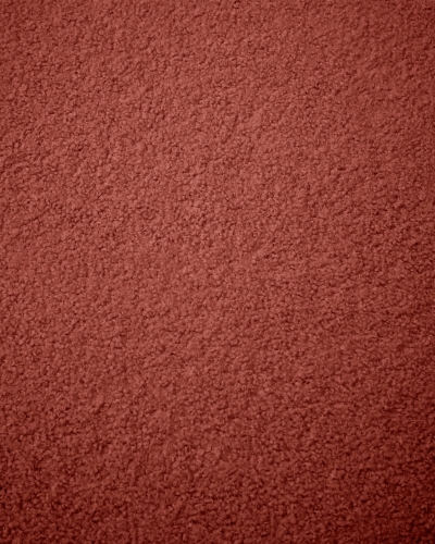 Kaeli Пуф для ног со съемным чехлом из терракотового букле Ø 43