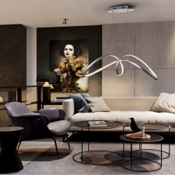 Подвесной светильник Lia серебряный