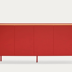 Сервант Arista 4D3Dr красный