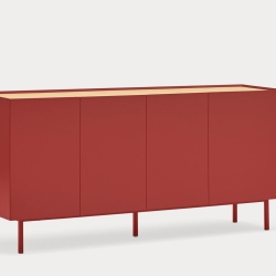 Сервант Arista 4D3Dr красный