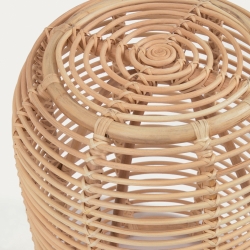 Круглый журнальный столик Kohana из ротанга с натуральной отделкой Ø 46 см