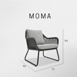 Кресло садовое Moma ANTHRACITE