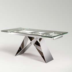 Раздвижной обеденный стол Mika 160/220 см сталь