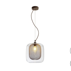 Подвесной светильник Fox 1L шоколадный большой