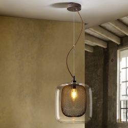 Подвесной светильник Fox 1L шоколадный большой