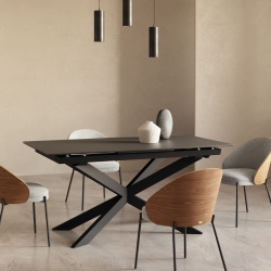 Стул Eamy светло-серый из шпона ясеня с натуральной отделкой