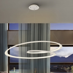 Подвесной светильник Looping белый Ø97