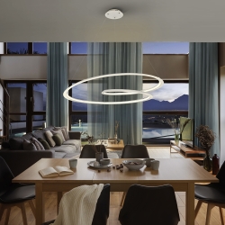 Подвесной светильник Looping белый Ø97