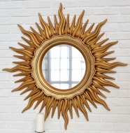 Зеркало-солнце настенное Vezzolli "Астро" Античное Золото