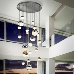 Подвесной светильник Sphere LED 27L Ø80 DIM BLUETOOTH ССТ цветной 500 см