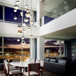 Подвесной светильник Sphere LED 27L Ø80 DIM BLUETOOTH ССТ цветной 500 см