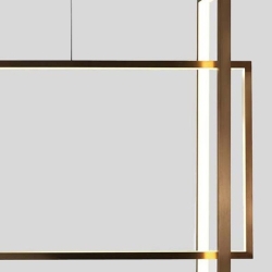 Подвесной светильник Frame 30x90 см бронзовый